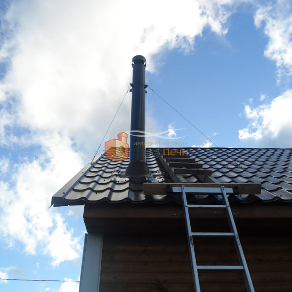   Монтаж печи-камина Везувий ПК-01 угловой (миниатюра)